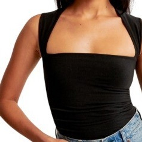 Abercrombie & Fitch Black Ava Sleeveless Tank Top Size Small
